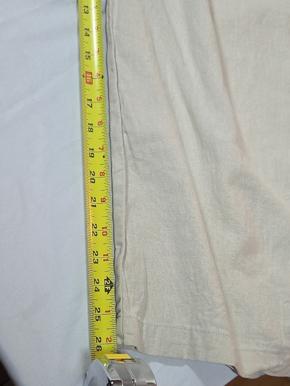 GAP Women's Beige Linen Blend Wide-Leg Pants Pleated Elastic Waist Coastal 8 - Picture 7 of 7